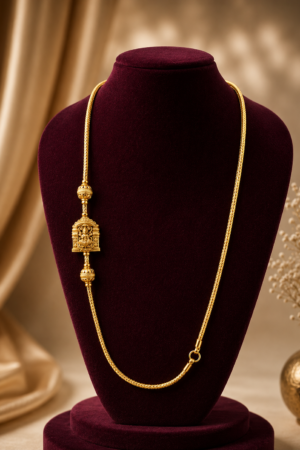 Divine Lakshmi Temple Heritage Mogappu Chain