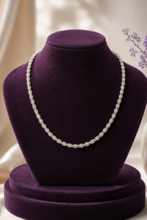 Eternal Radiance White Stone Chain