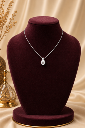 Timeless Solitaire Elegance Pendant Chain