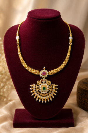 Royal Peacock Kundan Heritage Necklace
