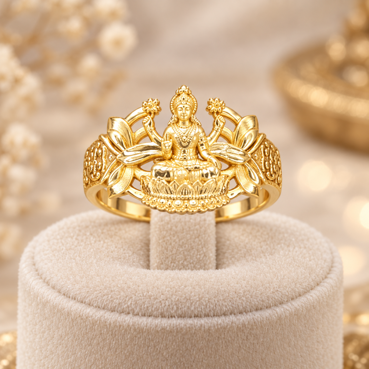 Kamala Lakshmi Divine Finger Ring