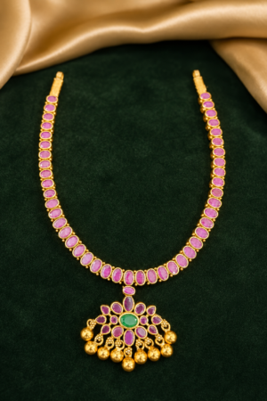 Dual Aura Reversible Navaratna & Ruby Necklace