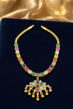 Dual Splendour Reversible Ruby & Navaratna Necklace