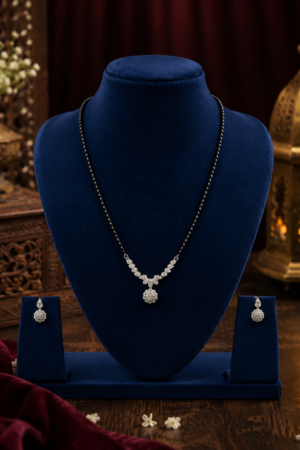 Celestial Blossom Drop Mangalsutra Set