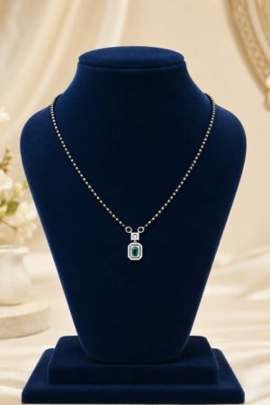 Emerald Elegance Contemporary Mangalsutra