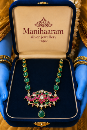 Emerald Peacock Kundan Heritage Necklace
