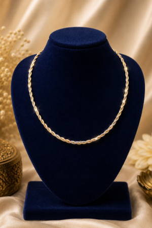 Radiant Dual-Tone Twist Italian Kanti Chain