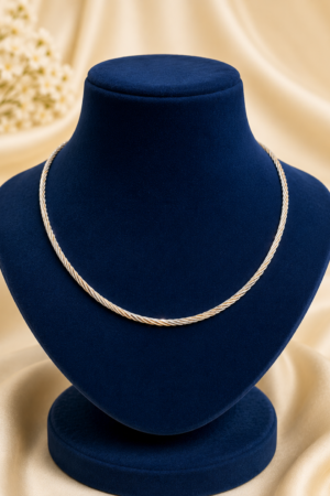 Sleek Dual-Tone Rope Italian Kanti Chain