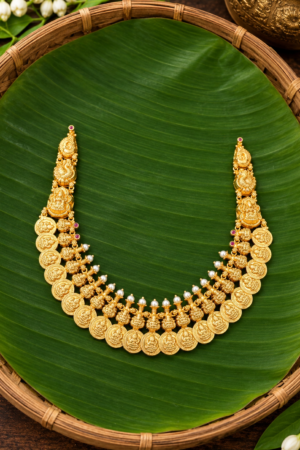Divine Lakshmi Kasu Heritage Necklace