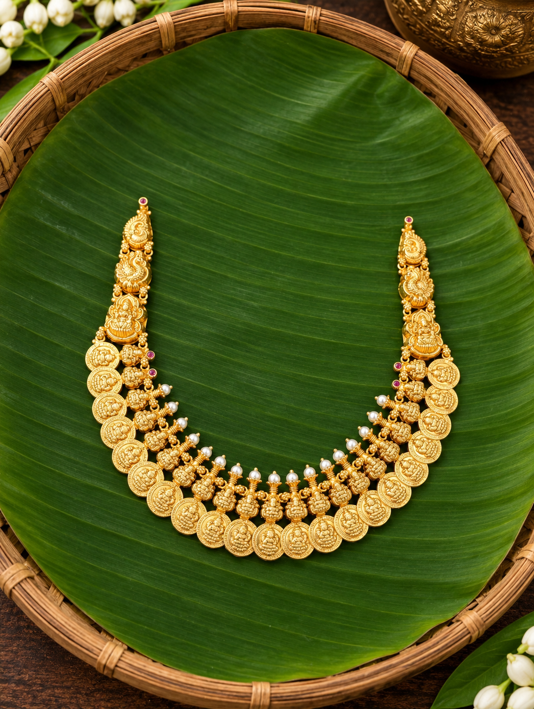 Divine Lakshmi Kasu Heritage Necklace