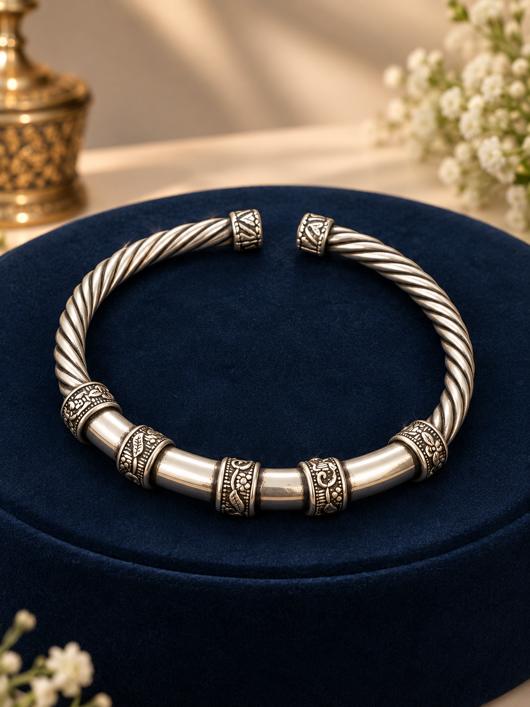 Heritage Twist Oxidized Kada