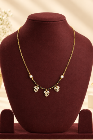 Pearl Grace Floral Drop Mangalsutra