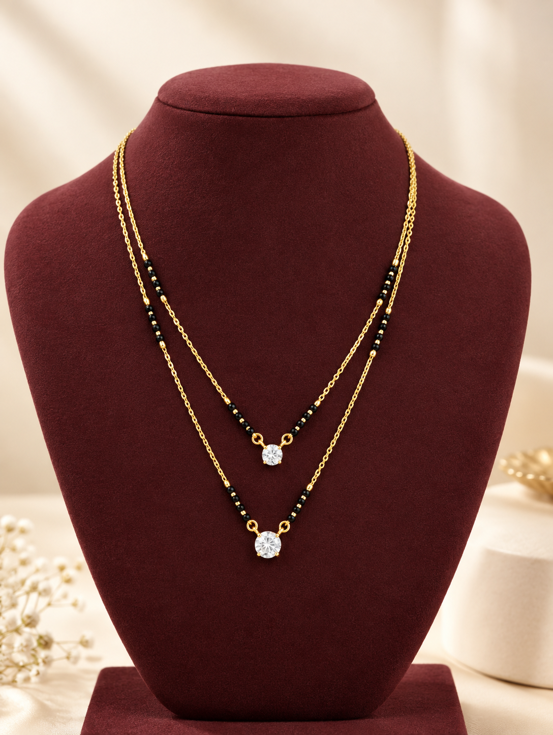 Twin Solitaire Layered Mangalsutra