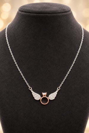 Celestial Wings Silver-Tone Pendant Chain