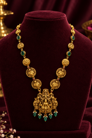 Divine Ashta Lakshmi Heritage Pendant Necklace
