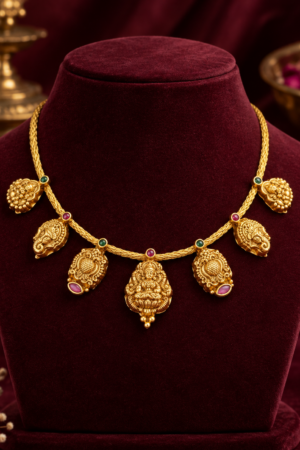 Divine Lakshmi & Ganesha Heritage Necklace