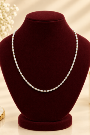 Radiant Dual-Tone Barrel Link Chain