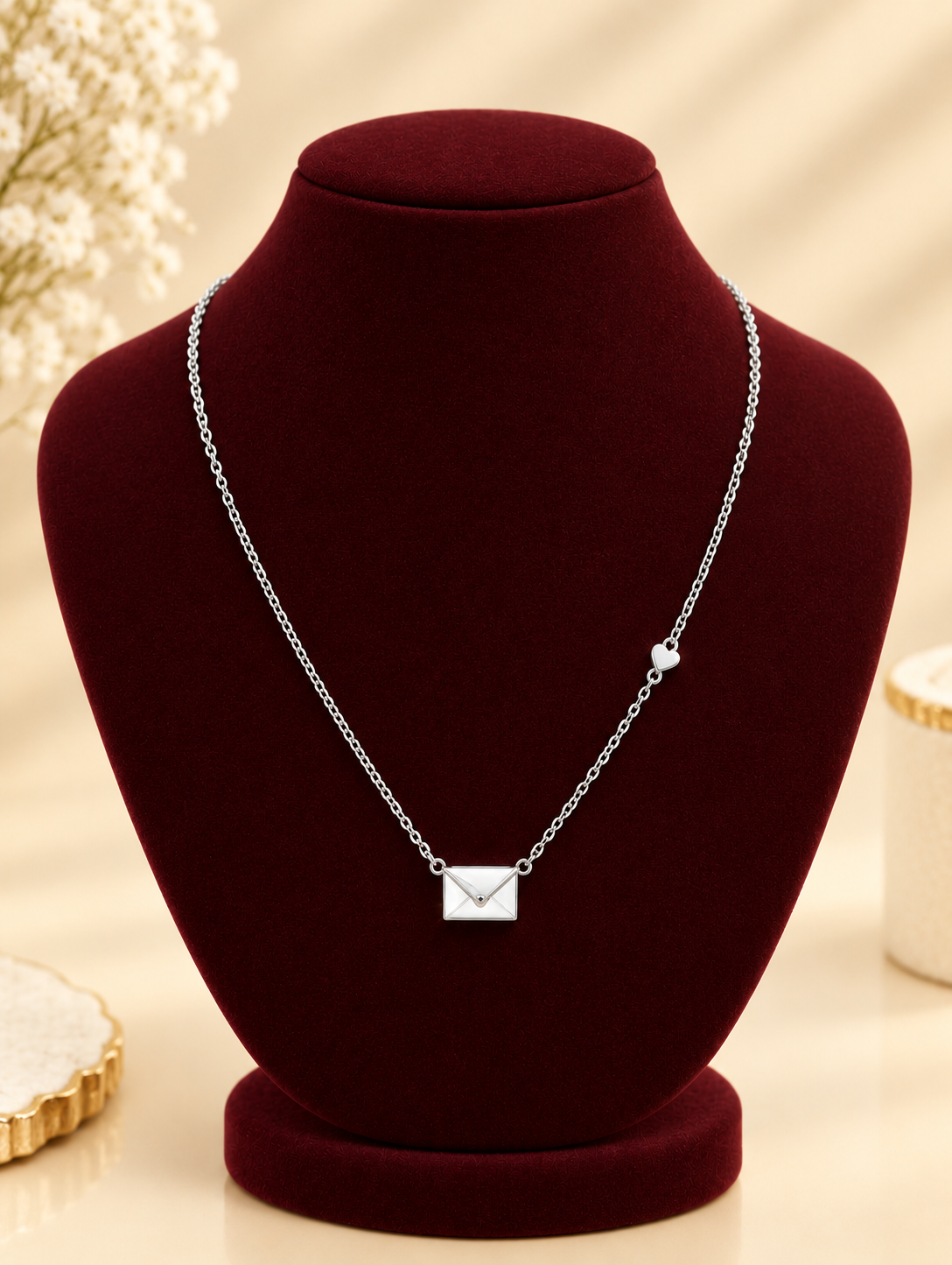 Love Letter Envelope Charm Chain